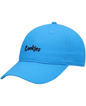 Мужская синяя оригинальная мятная однотонная регулируемая шляпа Dad Cookies