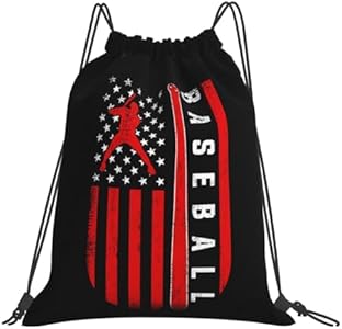 Рюкзак повседневный AIMASTZ American Baseball Flag Unisex Drawstring Backpack Bag Sport Gym Swim Travel Sackpack AIMASTZ