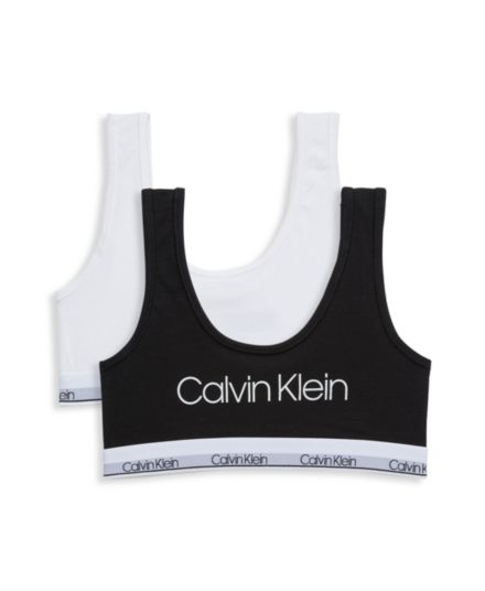 Набор из 2 бралетов с логотипом для девочки Calvin Klein