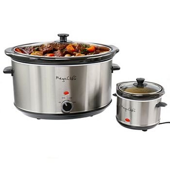 MegaChef 8-qt. Slow Cooker & Mini 0.6-qt. Warmer Set MegaChef