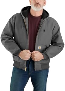 Мужской Пуховик Carhartt J140 Loose Fit Firm Duck Insulated Flannel-Lined Active Jac Carhartt