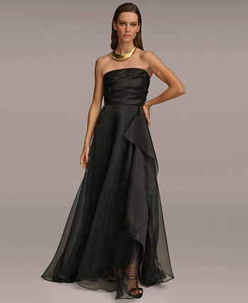 Женское каскадное платье без рукавов Donna Karan New York