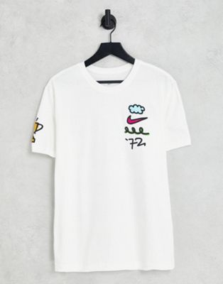 Белая футболка с рисунком Nike Doodleglyph Nike
