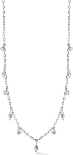 Ожерелье с кристаллами из стерлингового серебра Glaze Jewelry