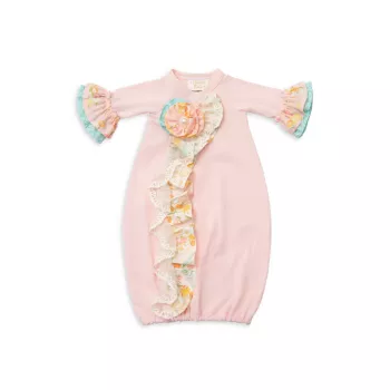 Baby Girl's Sweet Treat Stretch-Cotton Nightgown Haute Baby