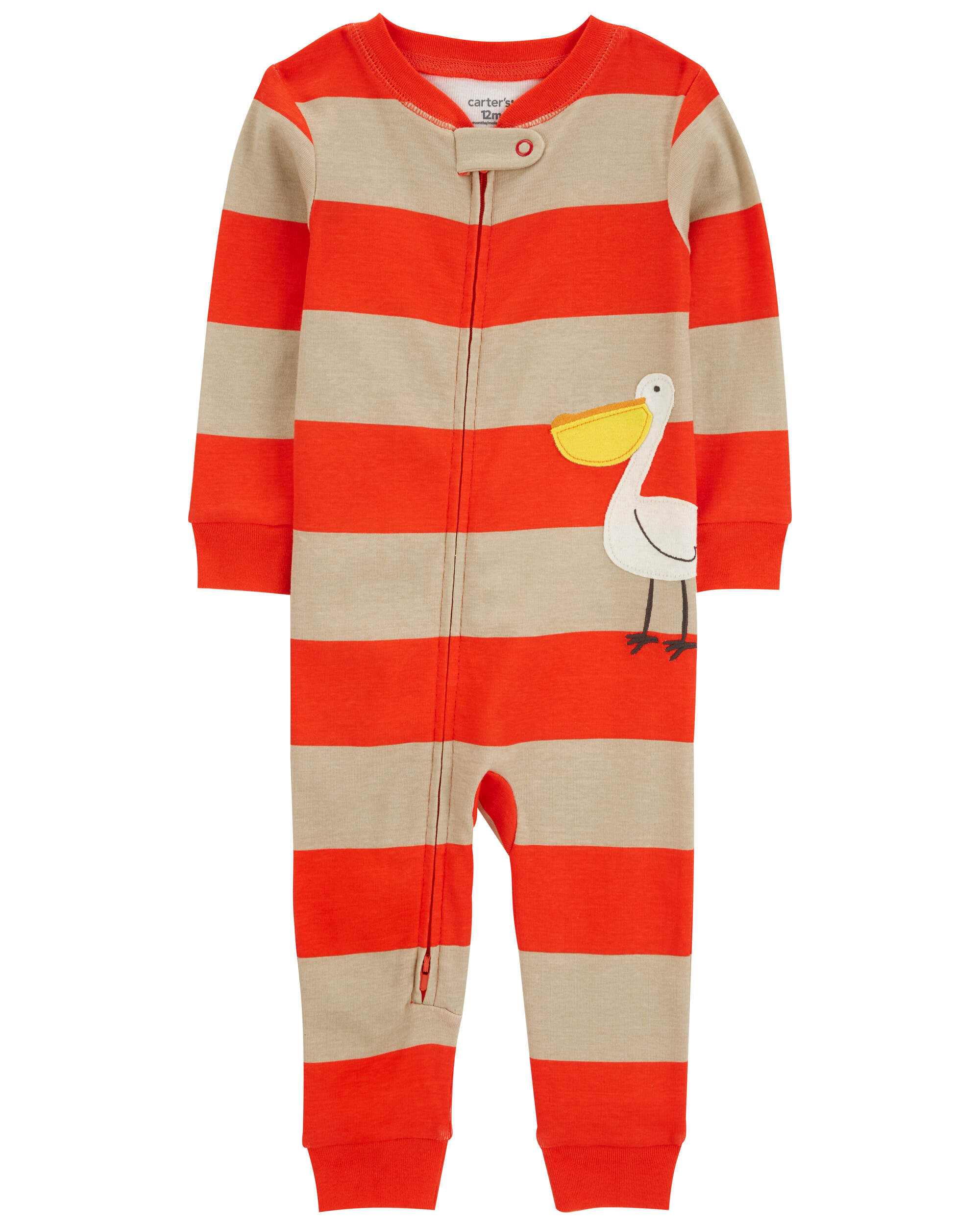 Цельная пижама без стопы из 100 % плотного хлопка для малышей-хамелеона Carter's