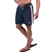 Мужские шорты для плавания G-III Sports by Carl Banks Navy New England Patriots Streamline Volley Swim Shorts G-III Sports by Carl Banks