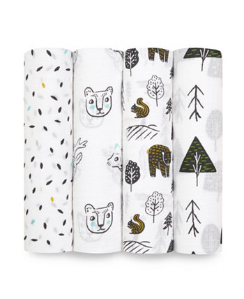 Making Sense Swaddle Blankets, Pack of 4 ADEN BY ADEN AND ANAIS