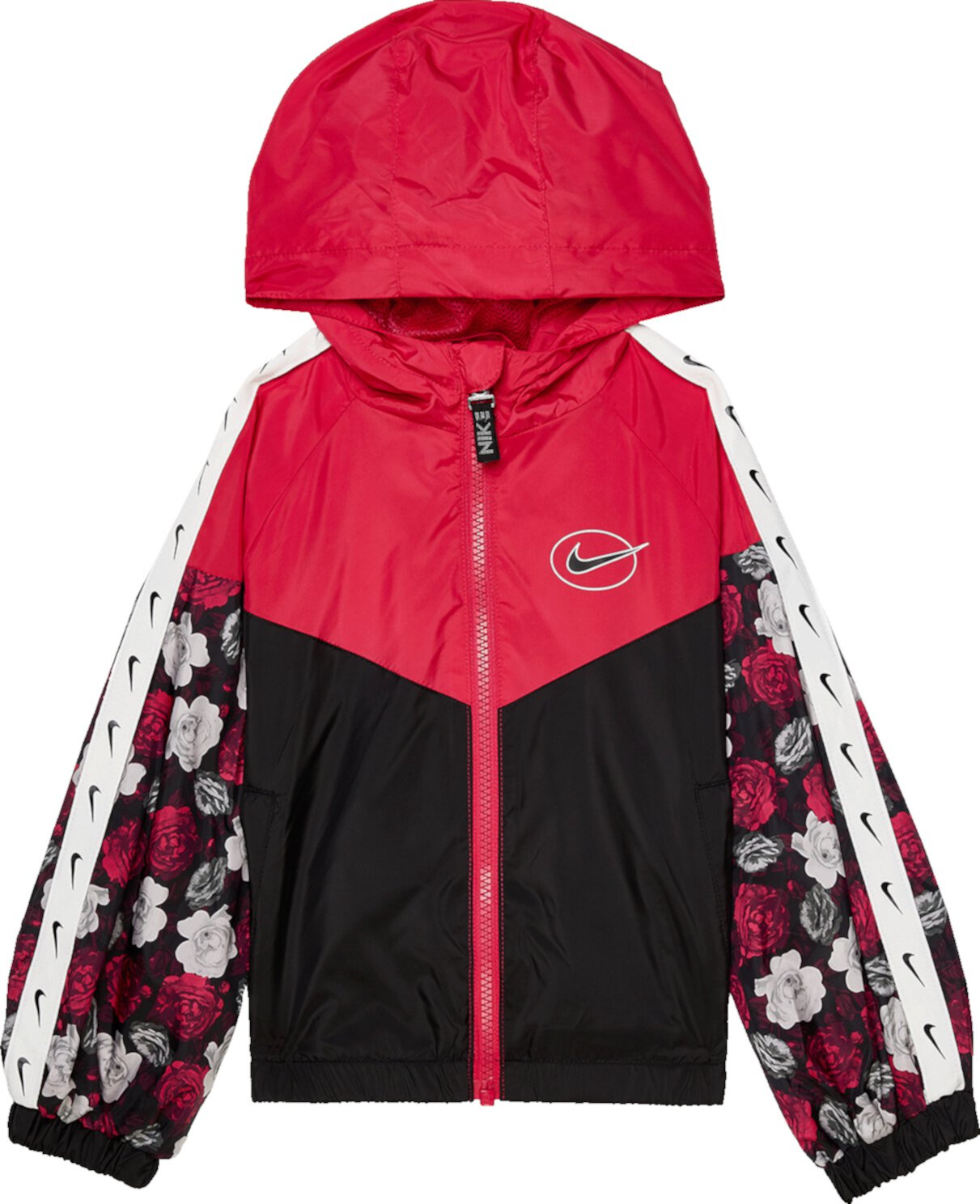 Куртка Windrunner с цветочным принтом (для малышей/маленьких детей) Nike Kids