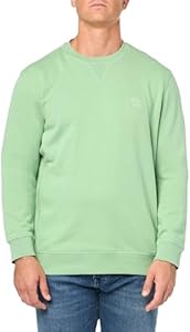 BOSS Men's Patch Logo French Terry Pullover Cotton Sweatshirt Boss