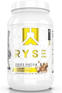 Ryse Loaded Protein Powder (Порошок) | 25g Whey Protein Isolate & Concentrate | with Prebiotic Fiber & MCTs | Low Carbs & Low Sugar | 27 Servings (Порции) (Birthday Cake) RYSE Up Supplements