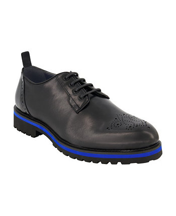 Men's Leather Contrast Lace Up Shoes DKNY