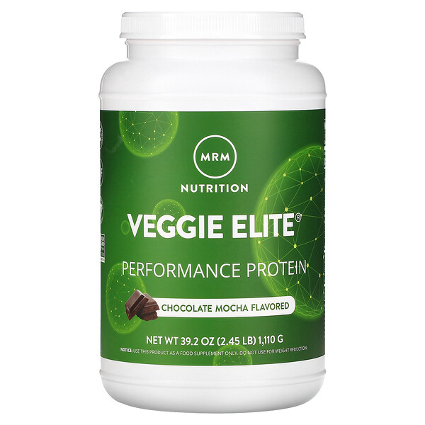 Veggie Elite, Performance Protein, шоколадный мокко, 2,45 фунта (1110 г) MRM