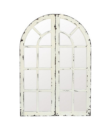 Набор из 2 оконных панелей с деревянной рамой и зеркалом Luxen Home