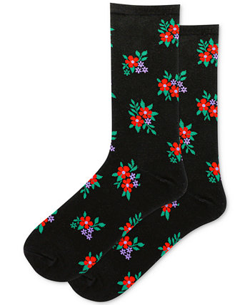 Классические носки с цветочным принтом Hot Sox