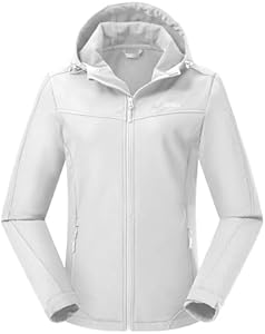 Женские Пуховики USHARESPORTS Softshell Jacket Легкая Флисовая Дождевик с Капюшоном для Пеших Прогулок USHARESPORTS