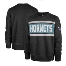 Мужской пуловер '47 Heather Black Charlotte Hornets Tribeca Emerson свитшот Unbranded