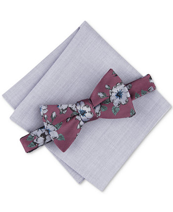 Men's Sondley Floral Bow Tie & Soli Pocket Square Set, Created for Macy's Bar III