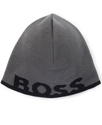 Мужская шапка-бини с логотипом BOSS