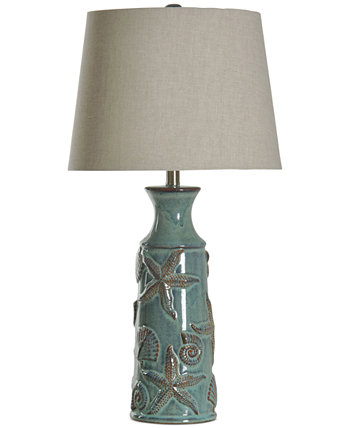 Морская керамическая настольная лампа StyleCraft Home Collection