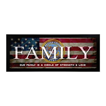 Personal-Prints US Coast Guard "FAMILY" Canvas Framed Wall Art Personal-Prints