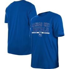 Мужская футболка New Era Royal Kansas City Royals для тренировки ватина New Era