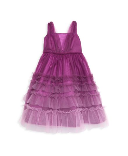 Ярусное платье из тюля Little Girl's London Marchesa Notte Mini