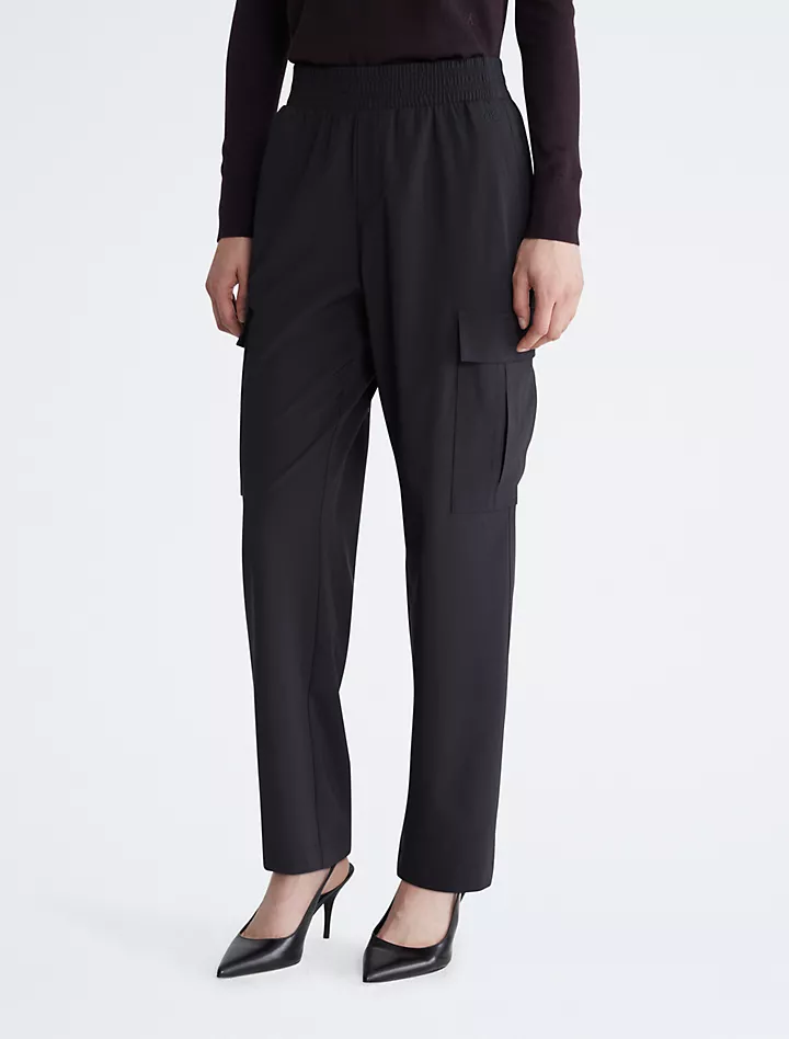 Современные прямые брюки-карго для поездок на работу Calvin Klein