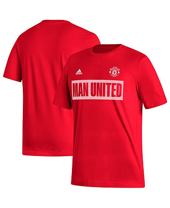Мужская красная футболка Manchester United Culture Bar Adidas