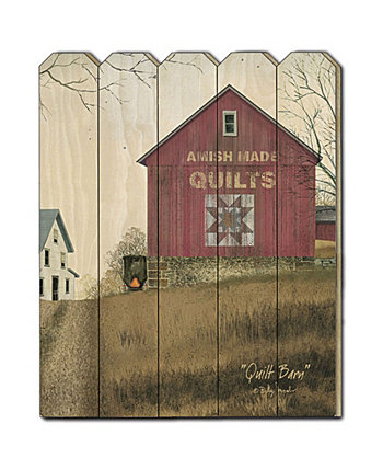 Лоскутное одеяло Билли Джейкобса, настенные рисунки на деревянном заборе, 16 "x 20" Trendy Décor 4U