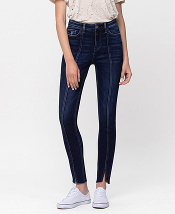 Женские джинсы-скинни до щиколотки с высокой посадкой и ступенчатой кромкой VERVET