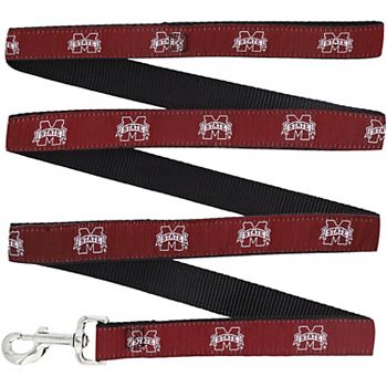 Нейлоновый поводок для собаки 1 см x 1,8 м с графикой Mississippi State Bulldogs Unbranded