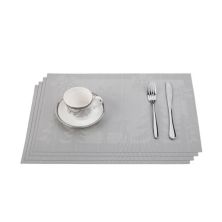 12&#34; X 18&#34; In. Woven Non-slip Washable Placemat Set Of 4 J&V Textiles