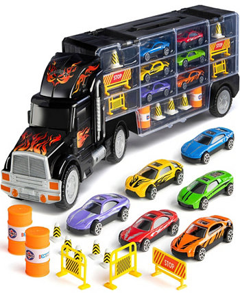 Перевозчик для игрушечных грузовиков — в комплекте 6 аксессуаров для игрушечных машинок Play22