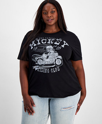 Trendy Plus Size Mickey Motorcycle Club Graphic T-Shirt Disney