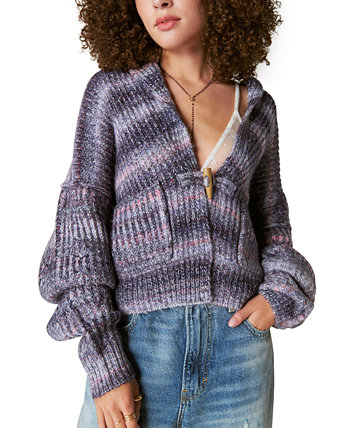 Women's Striped Toggle-Front Cardigan Lucky Brand