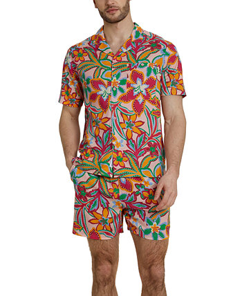 Men's Regular-Fit Floral-Print Shorts NATIVE YOUTH