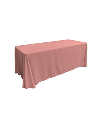 Rectangular 90x132 Inch Polyester Poplin Tablecloth - Easy Care Table Cover Slickblue