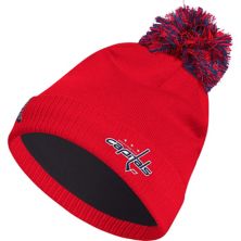 Men's adidas Red Washington Capitals COLD.RDY Cuffed Knit Hat with Pom Adidas
