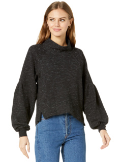 Свитшот-пуловер с воротником-хомутом Space Dye из эко-флиса Splendid