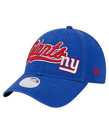 Women's Royal New York Giants Cheer 9FORTY Adjustable Hat New Era