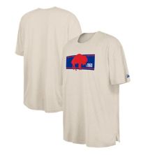 Мужская кремовая футболка New Era Buffalo Bills Third Down Big & Tall Historic New Era
