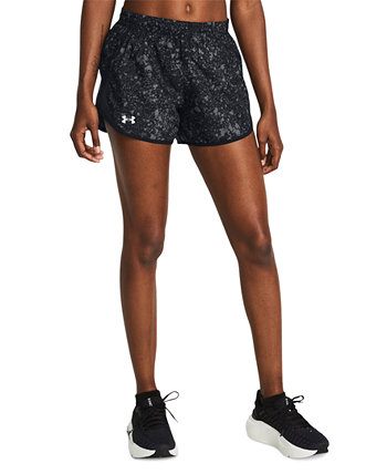Women's Fly By Printed Mesh-Side Shorts Under Armour