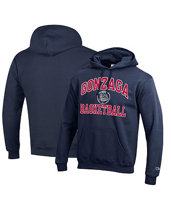 Мужской темно-синий пуловер с капюшоном Gonzaga Bulldogs Basketball Icon Powerblend Champion