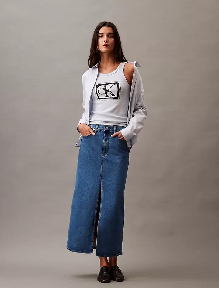 Джинсовая юбка-макси Calvin Klein