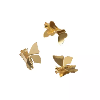3-Piece Allegra Butterfly Clip Set LELET NY