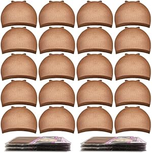 MORGLES Wig Cap, 20pcs Wig Caps Beige Stretchy Nylon Wig Caps for Women, Beige MORGLES