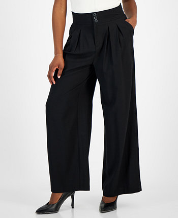 Миниатюрные широкие брюки со складками, созданные для Macy's Bar III