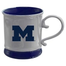 The Memory Company Michigan Wolverines 16oz. Fluted Mug with Swirl Handle The Memory Company