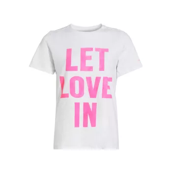 Хлопковая футболка Let Love In Cinq a Sept